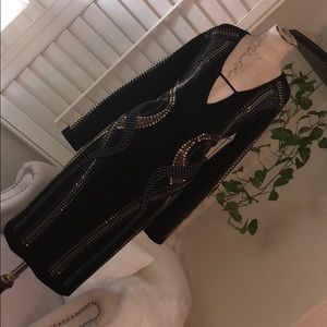 When’s the party 🎉 - Deep V Studded Midi Dress